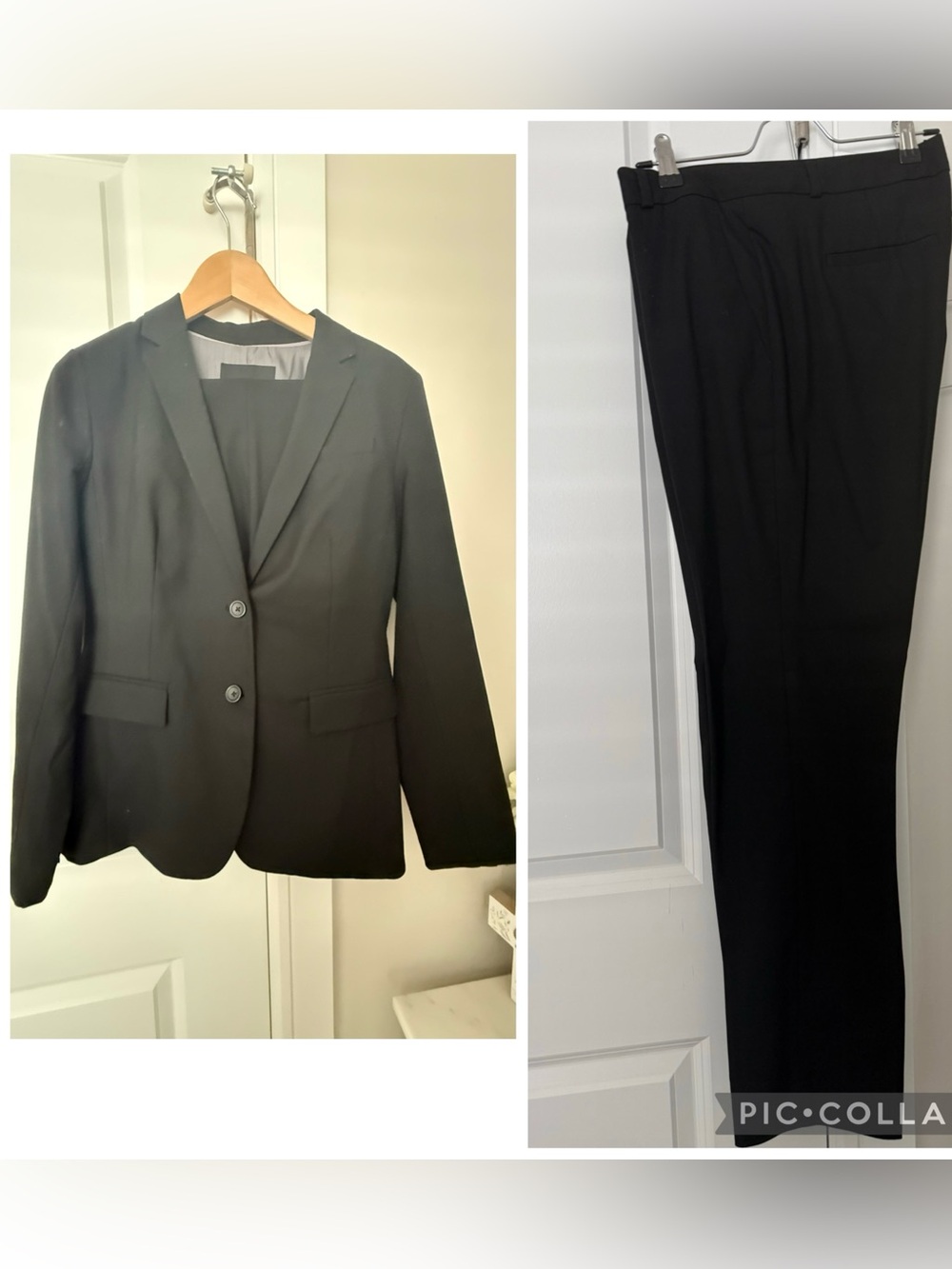 Banana Republic Ladies Black Dress Pants Suit- Classic Tailored Fit-